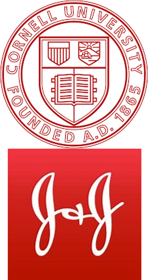 Cornell University and Johnson & Johnson  logo